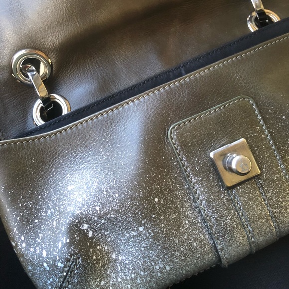 Lanvin leather shoulder clutch bag - Picture 7 of 15